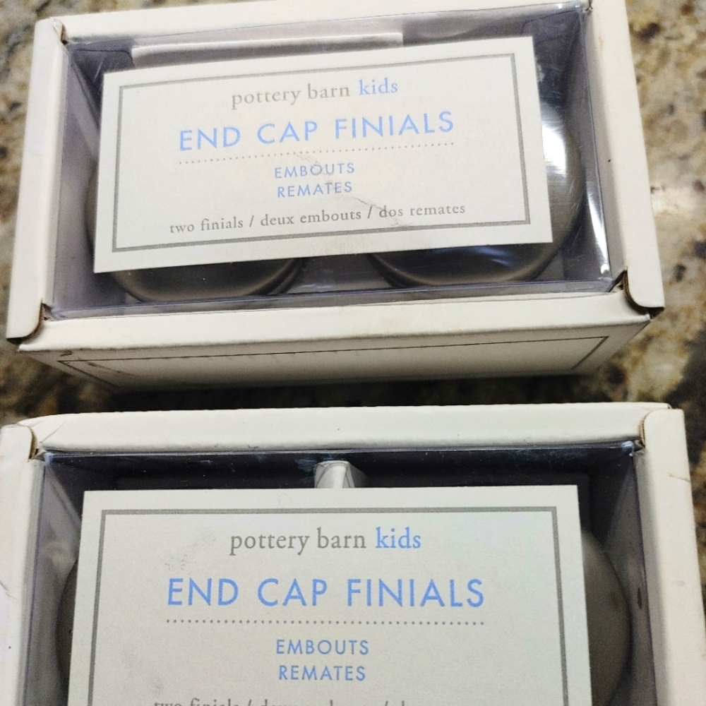 SOLD pottery Barn Kids And Cap Finials